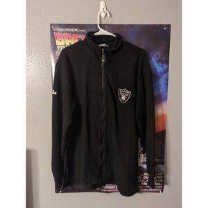 Oakland Raiders Black Full Zip Fleece Jacket Women's Size XL Sports Illustrated
